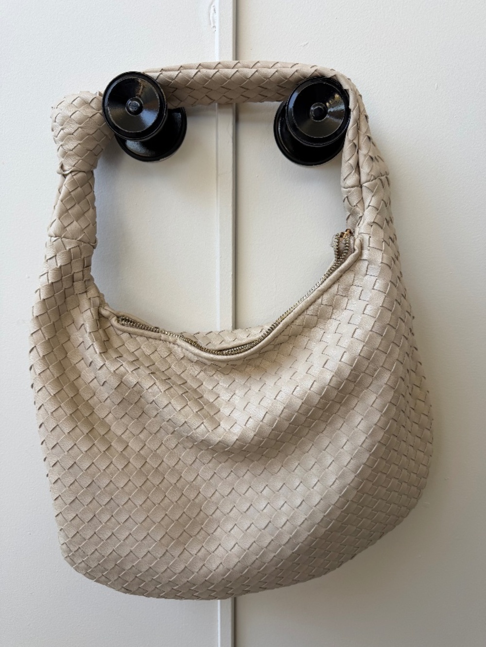 Melie Bianco Brigitte Large Woven Hobo Satchel